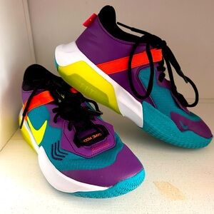 Nike Zoom Crossover GS Youth Basketball Shoes DC5216-301  3.5Y Teal Purple Volt